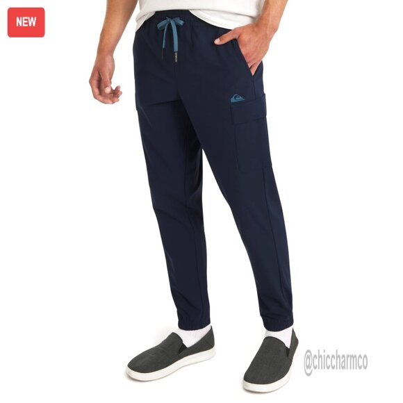 Regular Fit Midweight Cargo Jogger Pants Stretch Woven Active Performance